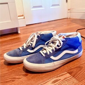 Vans Sk8 Hi Blue and White Sneakers